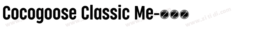 Cocogoose Classic Me字体转换